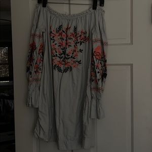 Free People Off the Shoulder dress, size L
